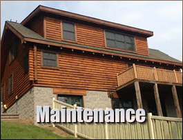  Pinnacle, North Carolina Log Home Maintenance